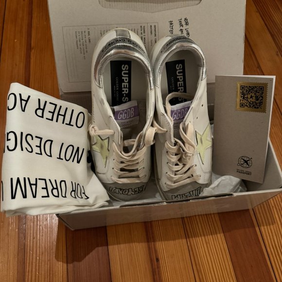BRAND NEW UNWORN Size 38 Golden Goose Sneakers with Box - Picture 6 of 9